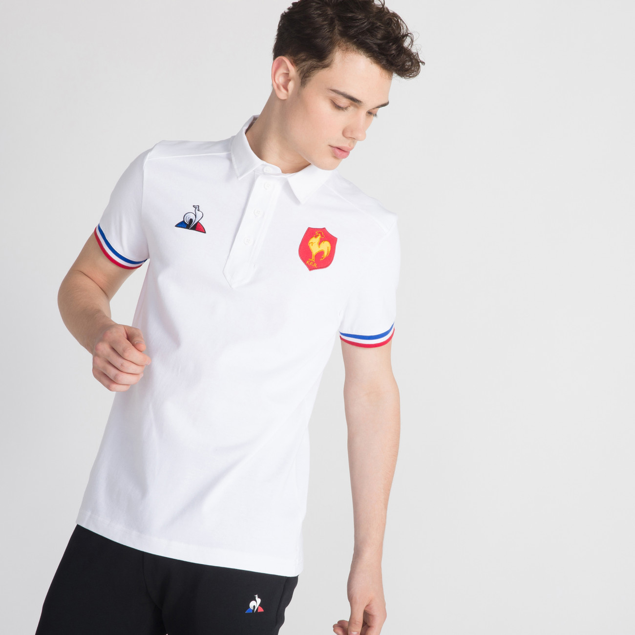 Polo ffr sales coq sportif